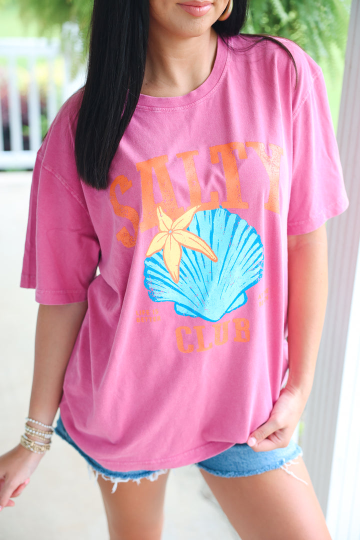 Salty Club Graphic Tee "Rose"