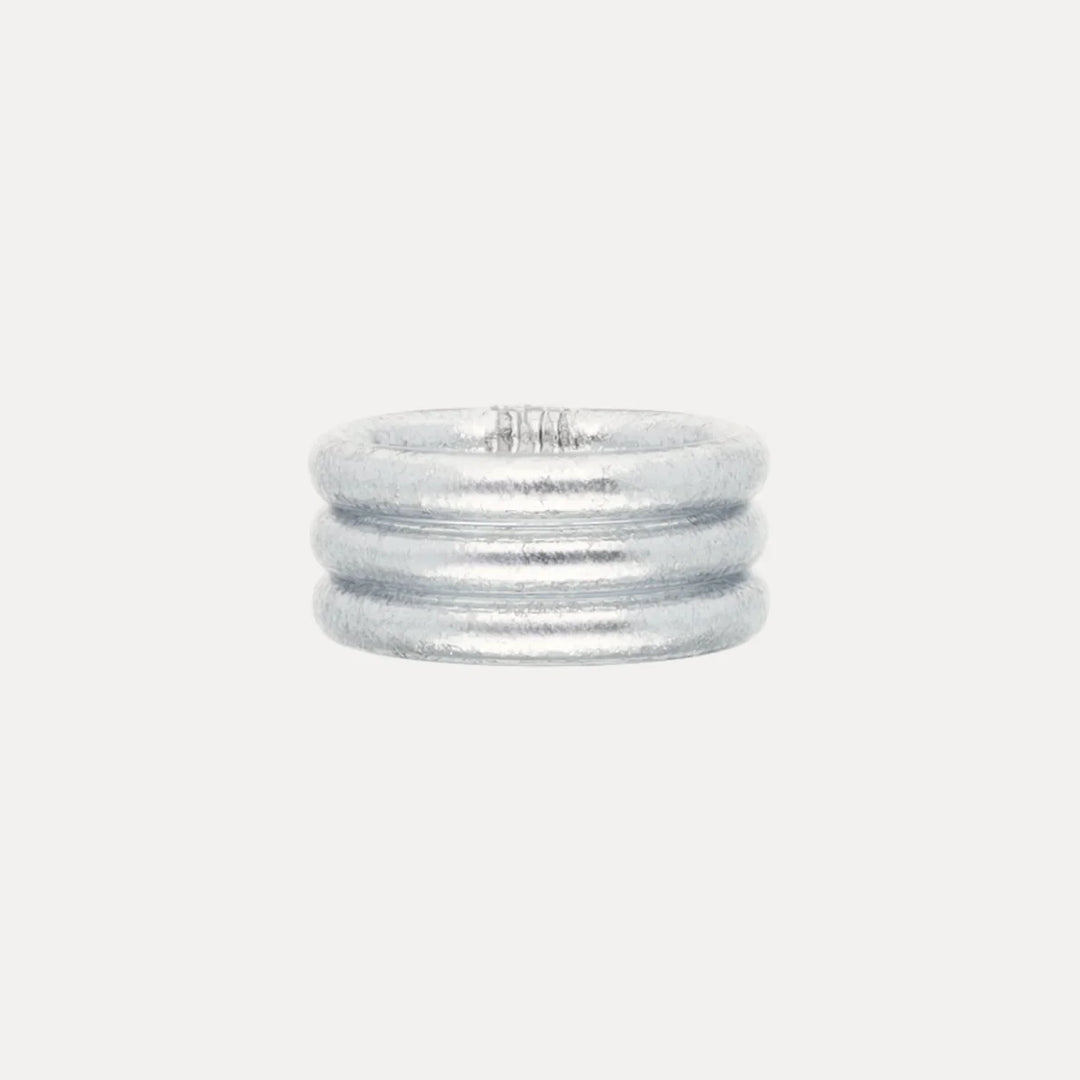BuDhaGirl - Silver All Weather Ring Set of 3