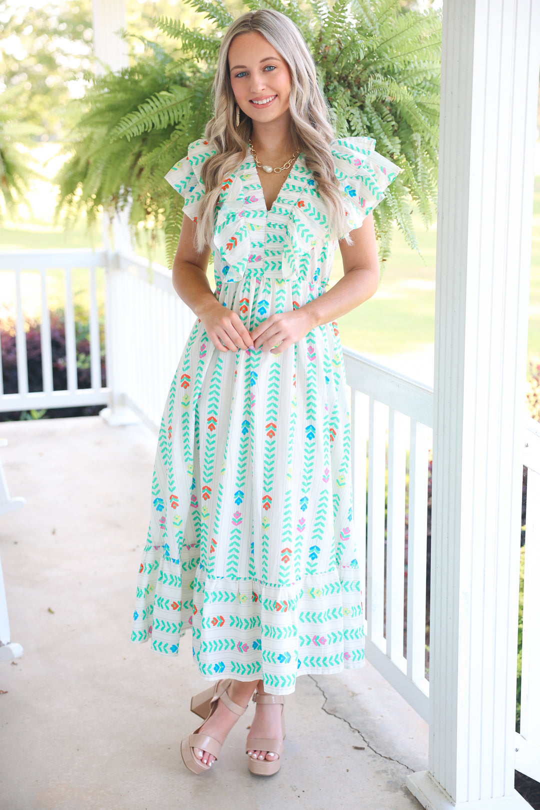 Color Spectrum Dress "Off White"