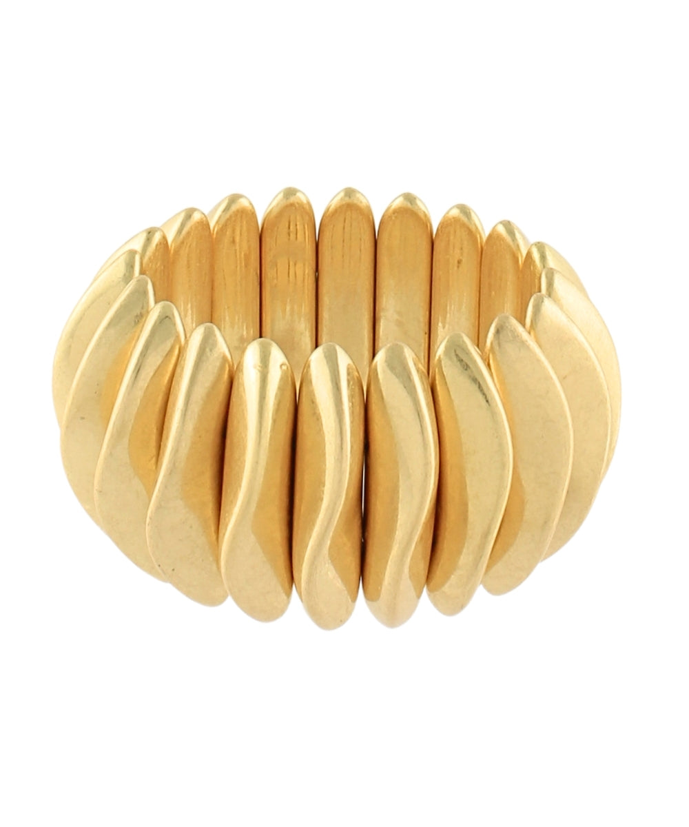 Wide & Sculpted Bracelet "Vintage Golf"