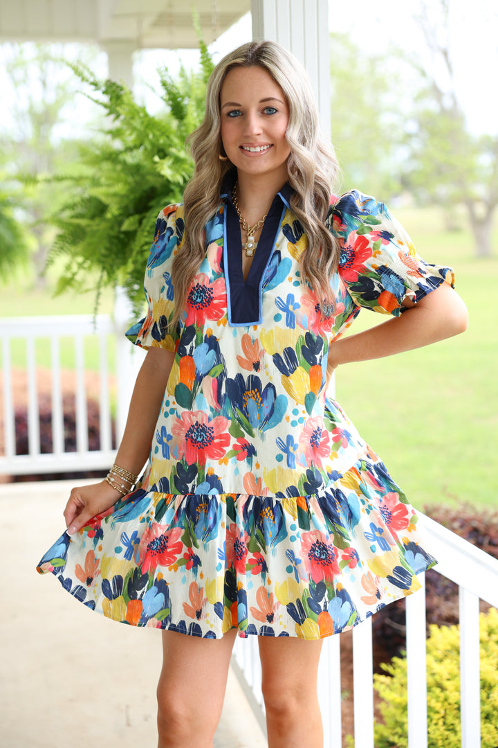 Painted Garden Dress "Multi"