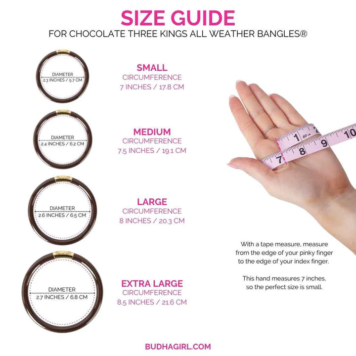 BuDhaGirl - Chocolate Three Kings All Weather Bangles® (AWB®)
