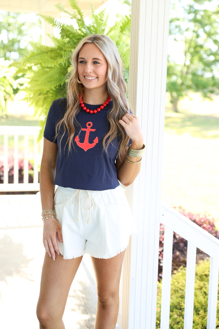 Anchor Tee "Navy"