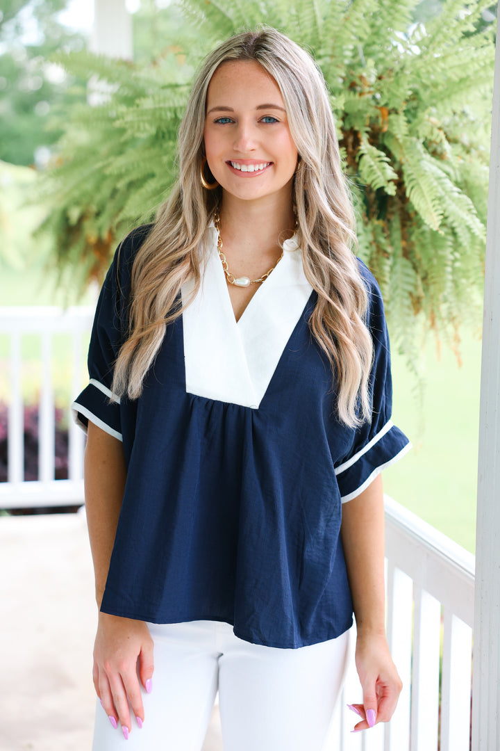 Carrie Top "Navy"