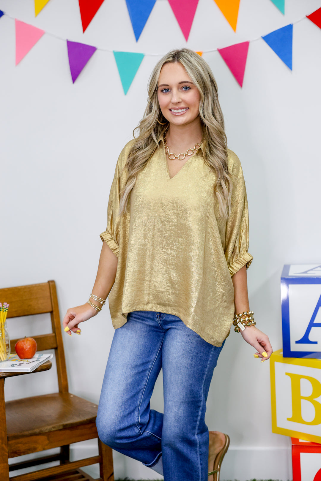 Show Your Shimmer Top "Gold"