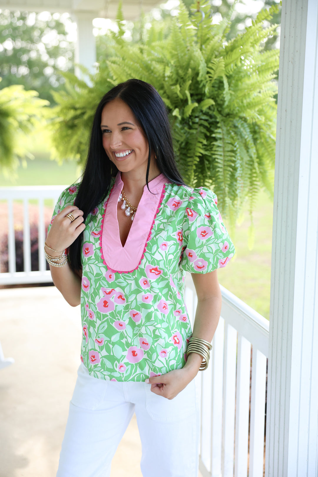Garden Party Top "Green"