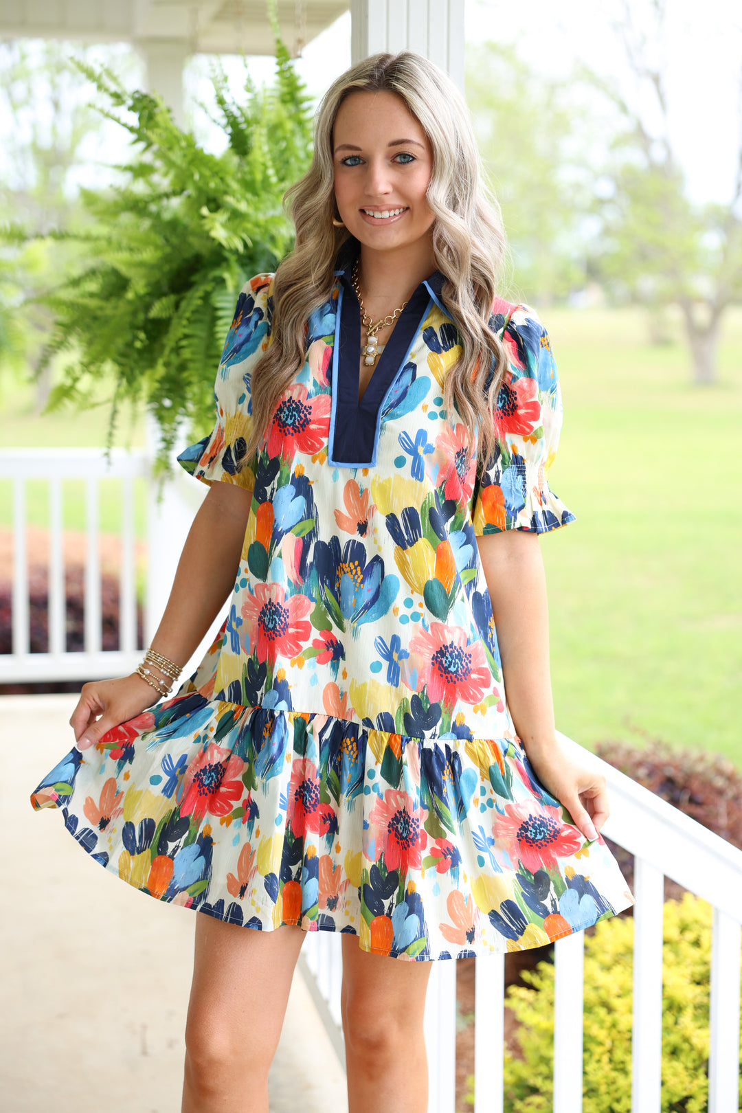 Painted Garden Dress "Multi"