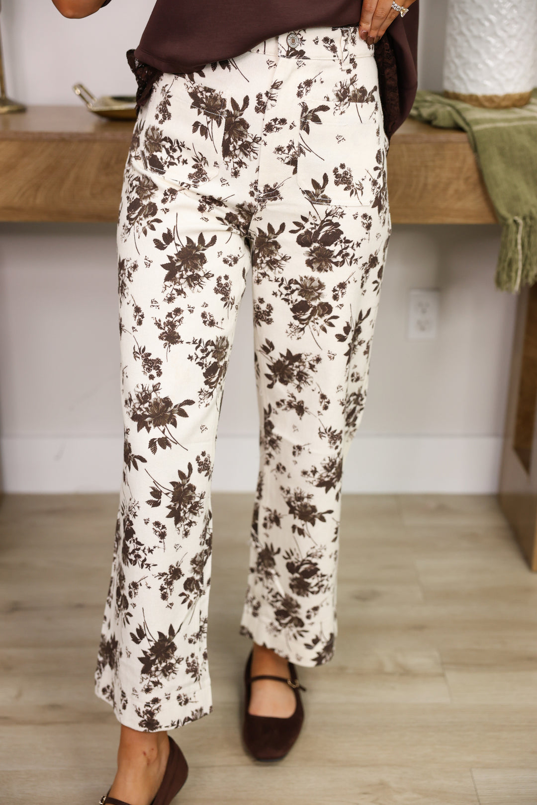Vintage Bloom Pants "Ecru"