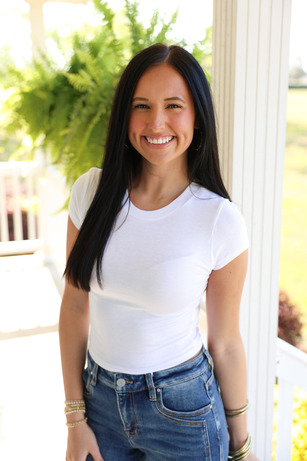 Olivia Basic Top "White"