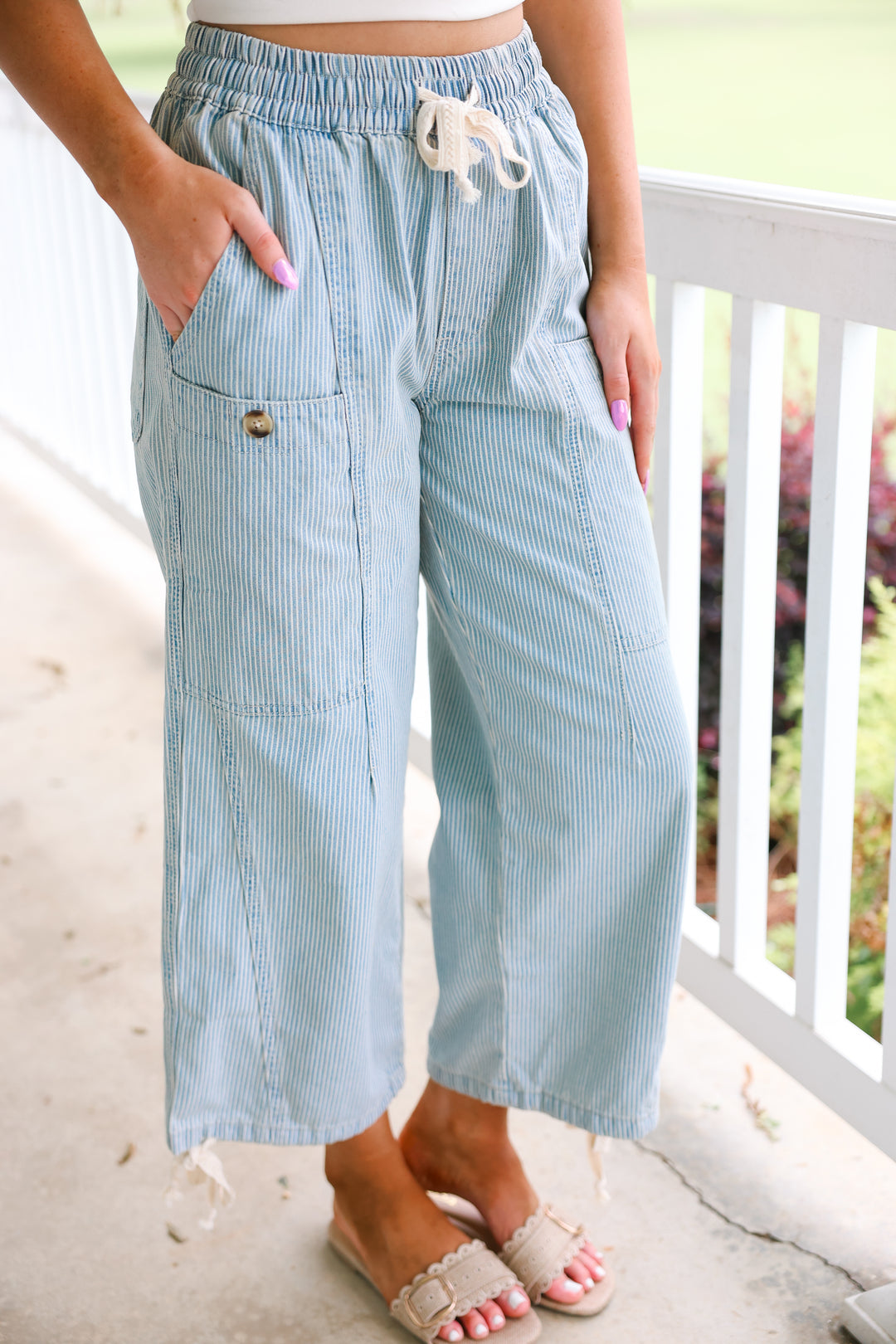Blue Fore Stripe Pants