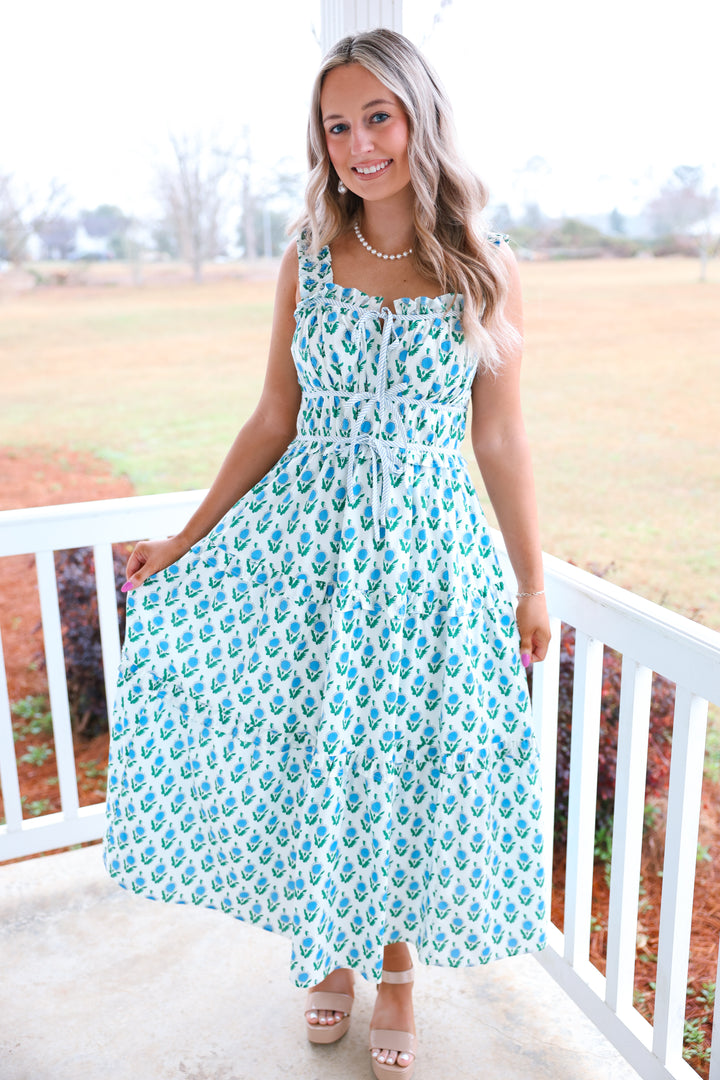 Sunny Spring Breeze Dress "Blue"