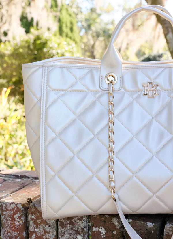 Caroline Hill - Melissa Tote Bag "Pearl Quilted LD"