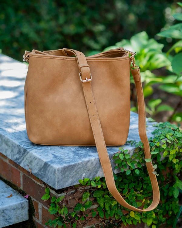Caroline Hill - Alexandra Bucket Bag - Mustard S