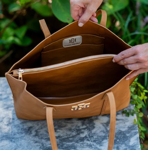 Caroline Hill - Heath Tote Bag - Chocolate EC