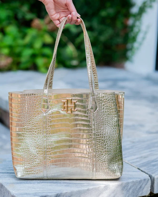 Caroline Hill - Heath Tote Bag - Gold EC