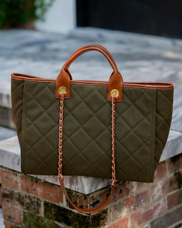 Caroline Hill - Missy Tote - Olive S LD