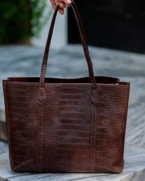 Caroline Hill - Heath Tote Bag - Chocolate EC