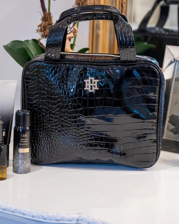 Caroline Hill - Punta Cana Large Case - Black Patent EC