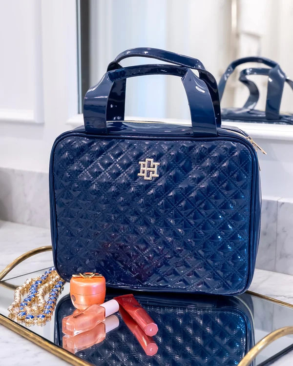 Caroline Hill - Punta Cana Large Case - Navy Patent