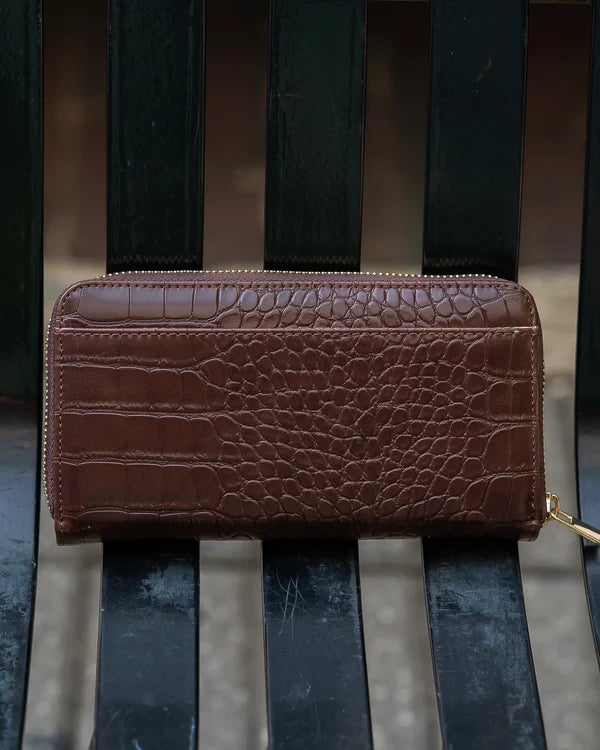 Caroline Hill - Penelope Wallet - Chocolate EC