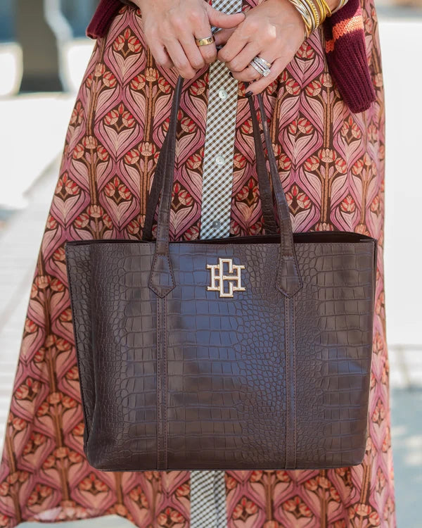 Caroline Hill - Heath Tote Bag - Chocolate EC