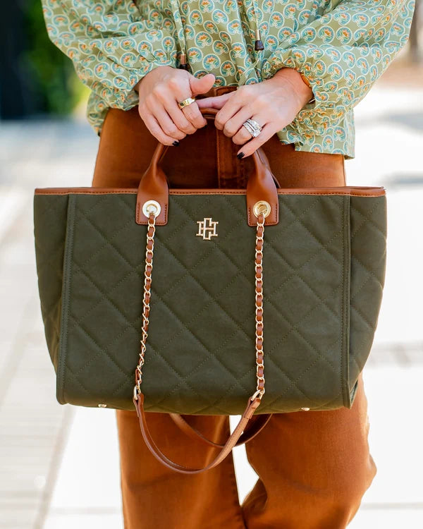 Caroline Hill - Missy Tote - Olive S LD