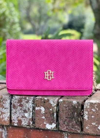 Bryn Clutch/Crossbody "Fuchsia"