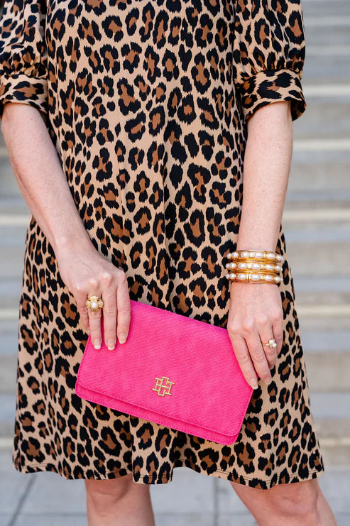 Bryn Clutch/Crossbody "Fuchsia"