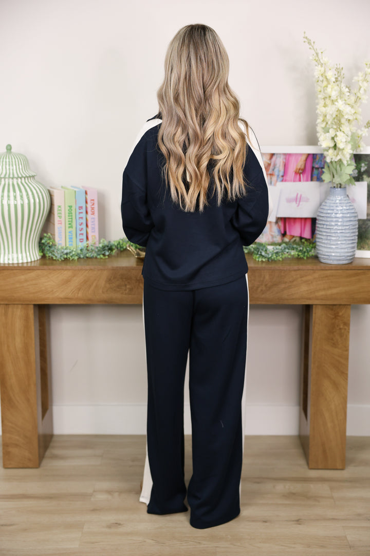 Nellie Navy Trim Set
