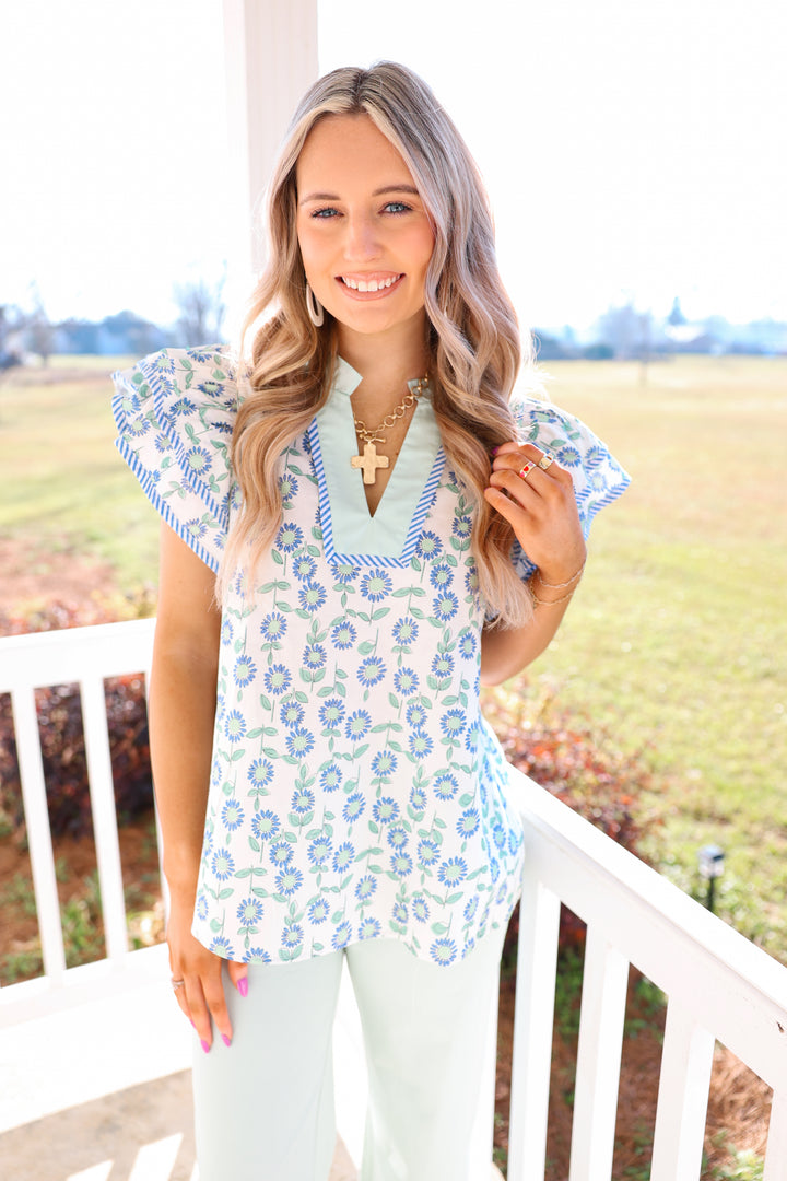 Blossom Breeze Top "Mint"