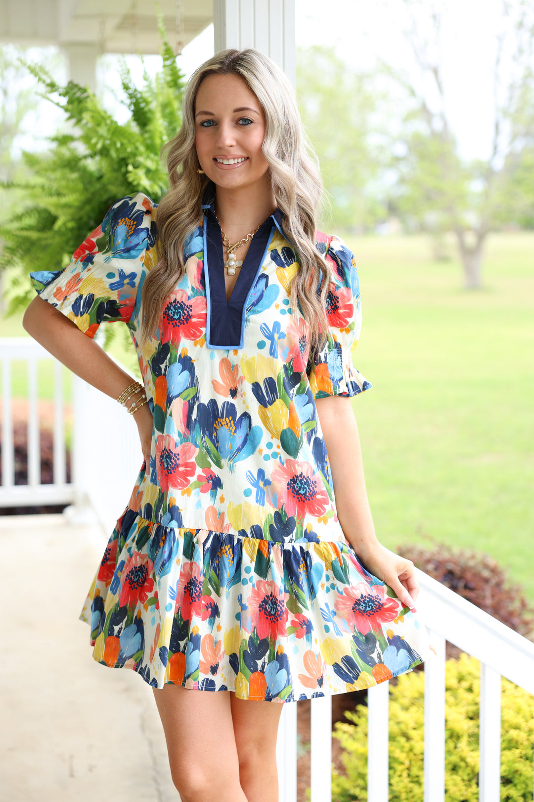 Painted Garden Dress "Multi"