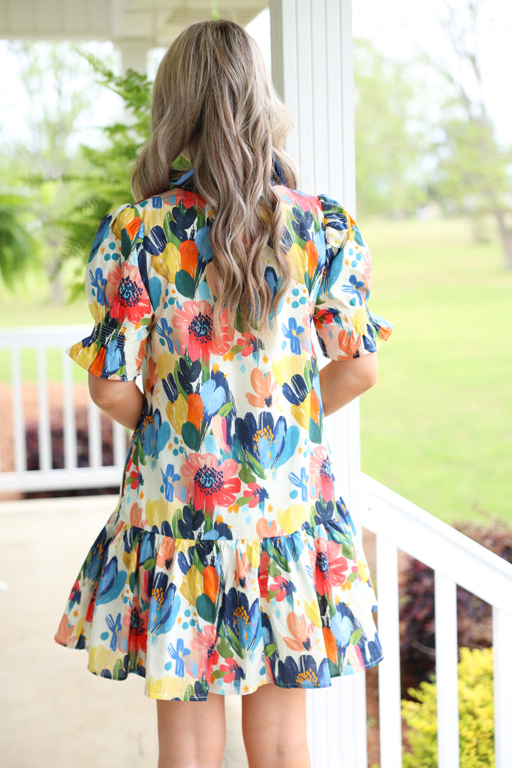 Painted Garden Dress "Multi"