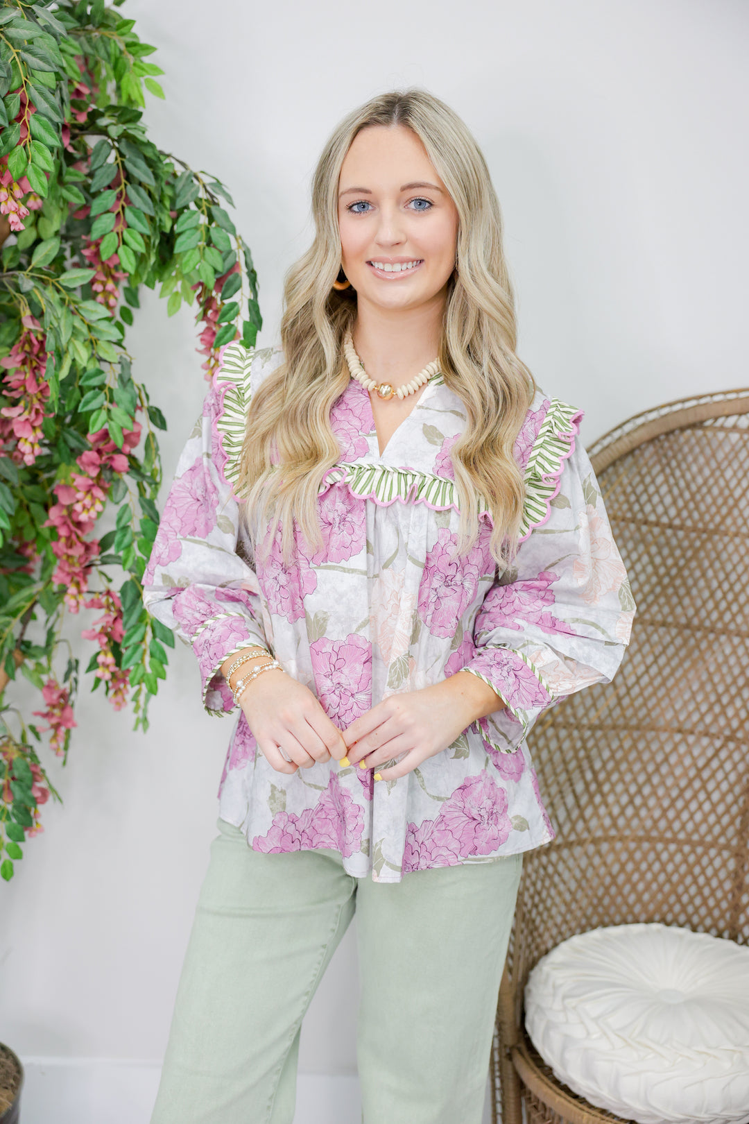 Purple Rain Floral Top