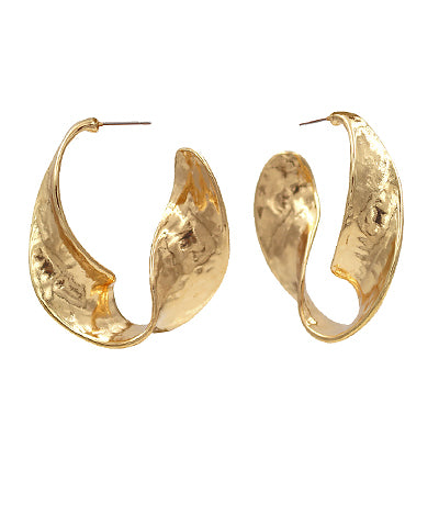 Twisted & Textured Metal Hoops