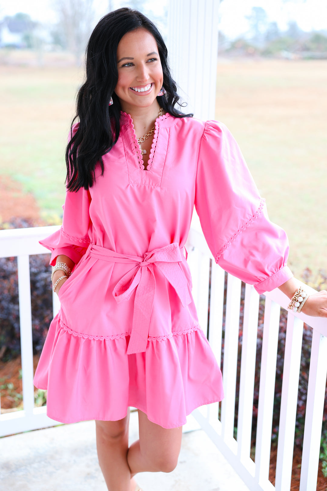 Spring Feeling Mini Dress "Pink"