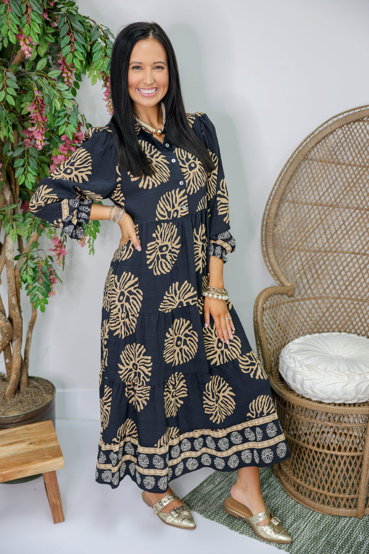 Boss Babe Midi Dress "Black"