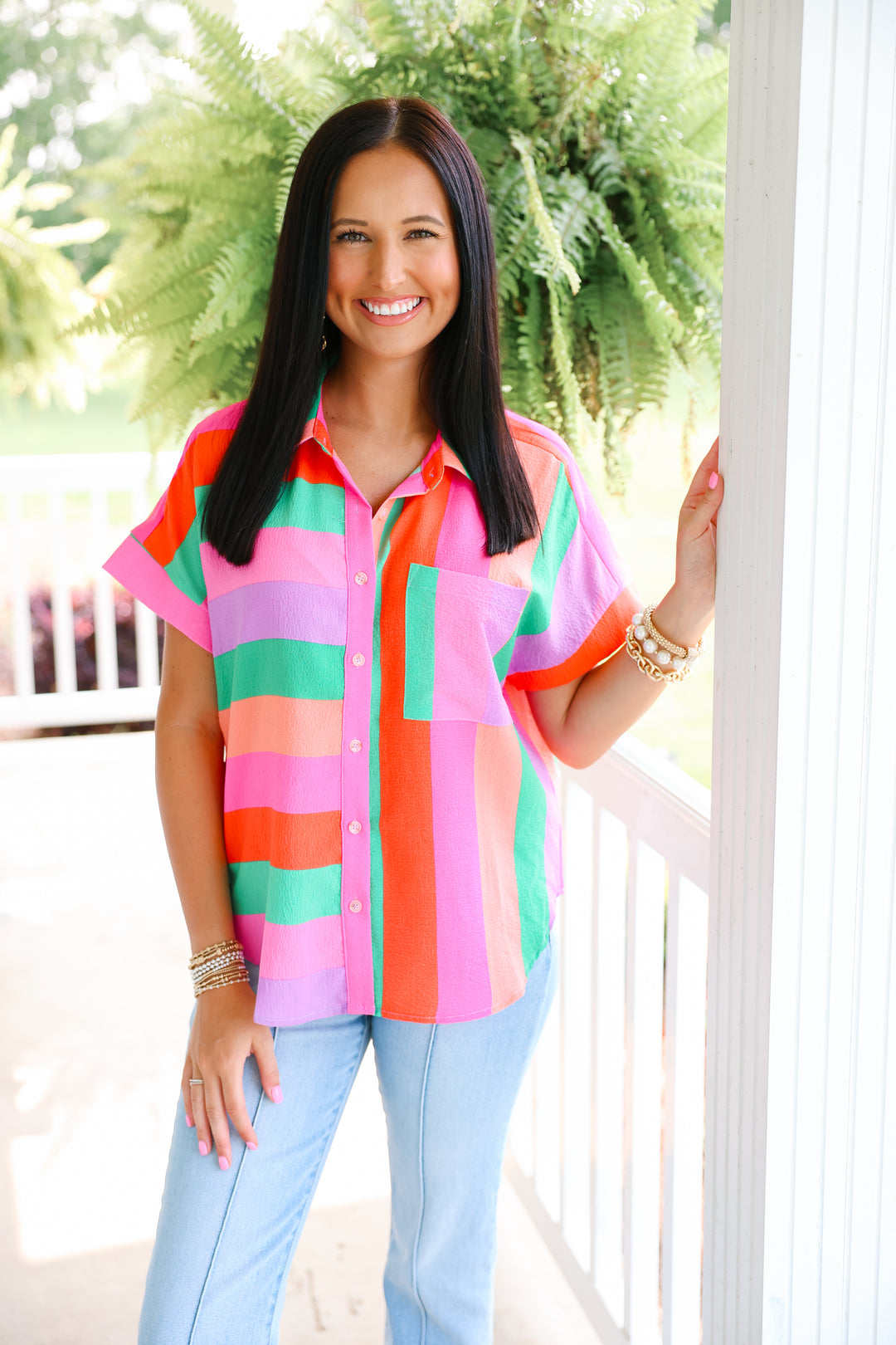 Multicolor Stripes Top