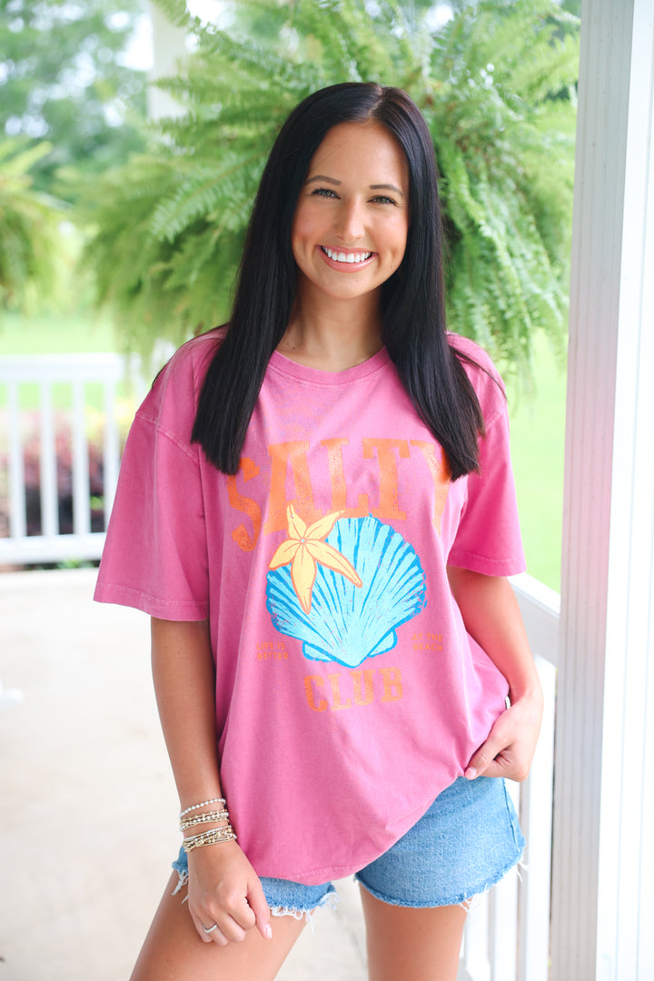 Salty Club Graphic Tee "Rose"