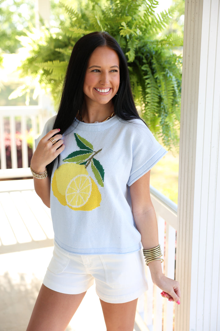Lemon Drop Top "LT Blue"