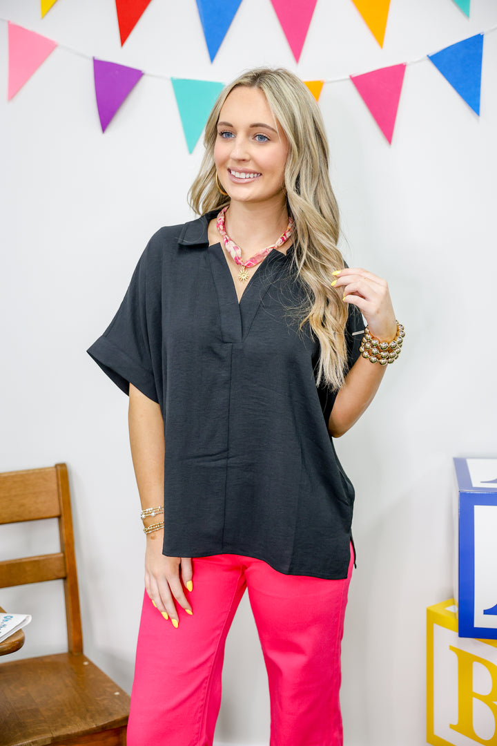 Lila Top "Black
