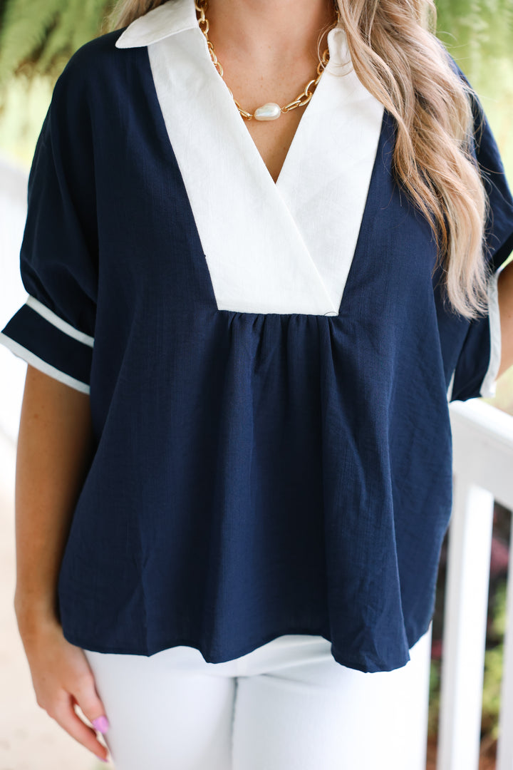 Carrie Top "Navy"