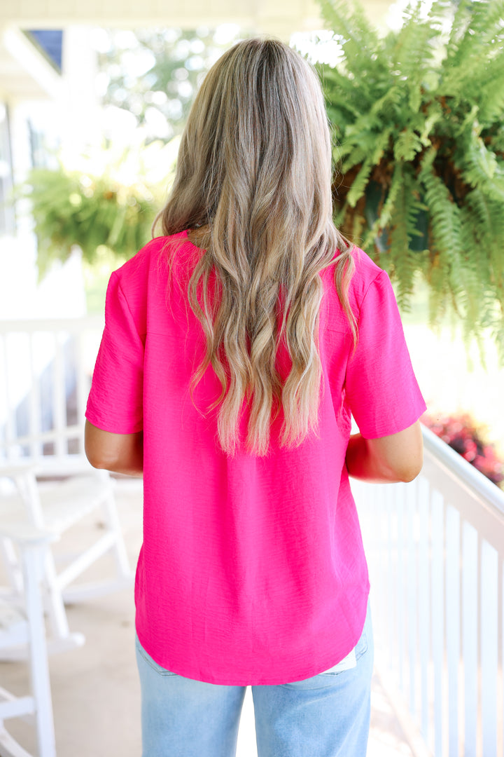 Everyday Solid Top "Hot Pink"