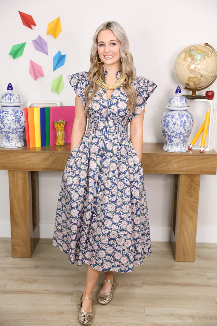 navy blue vintage dress Spaghetti Straps Prom Sexy Mermaid 17th Birthd PreppyDress The fitted bodice flows into a full swing skirt accented with white trim at the hem for a polished finish Unique Vintage Navy Lamar Swing