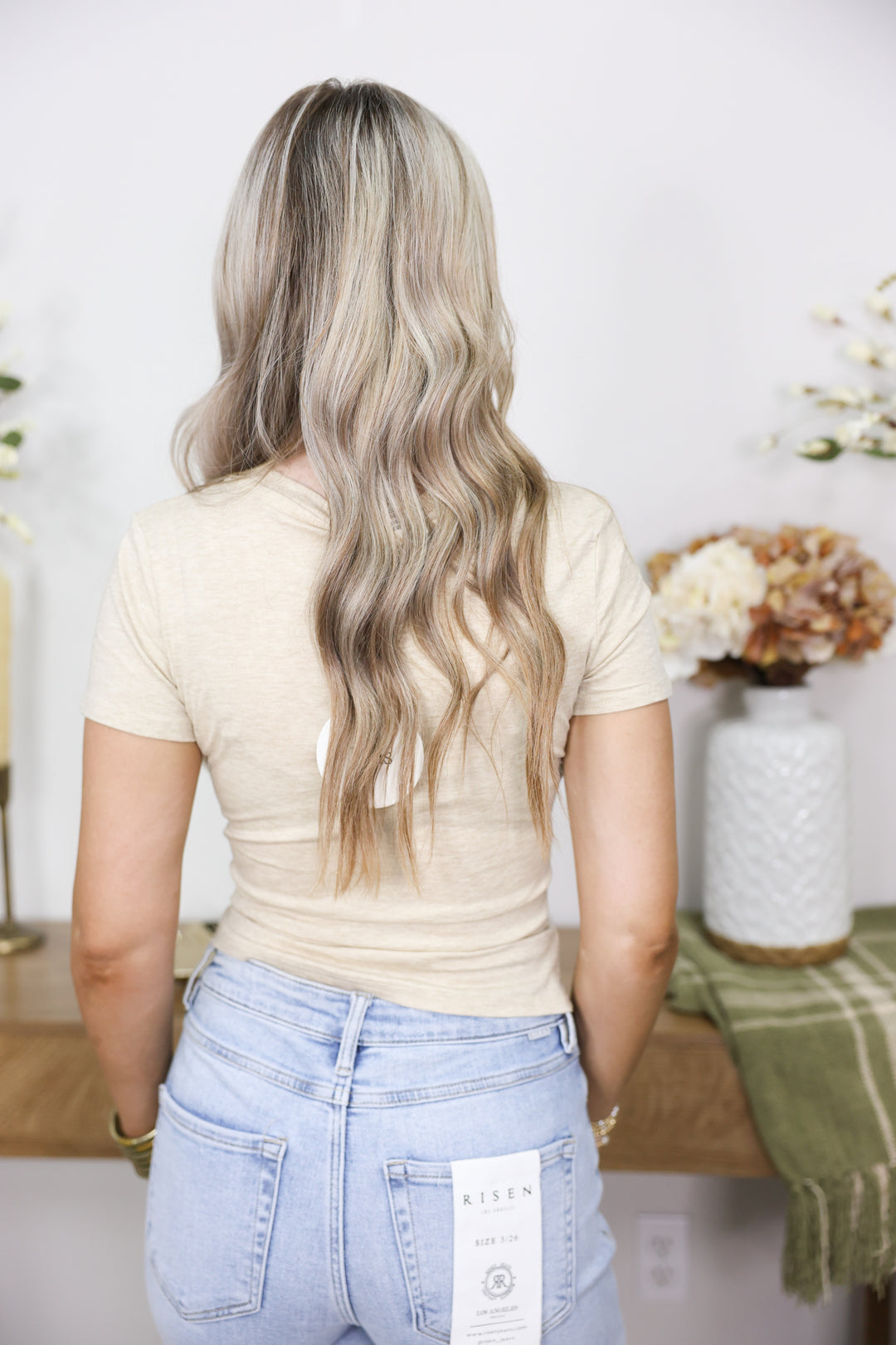 Round Neck Short Sleeve T-Shirt "Taupe"