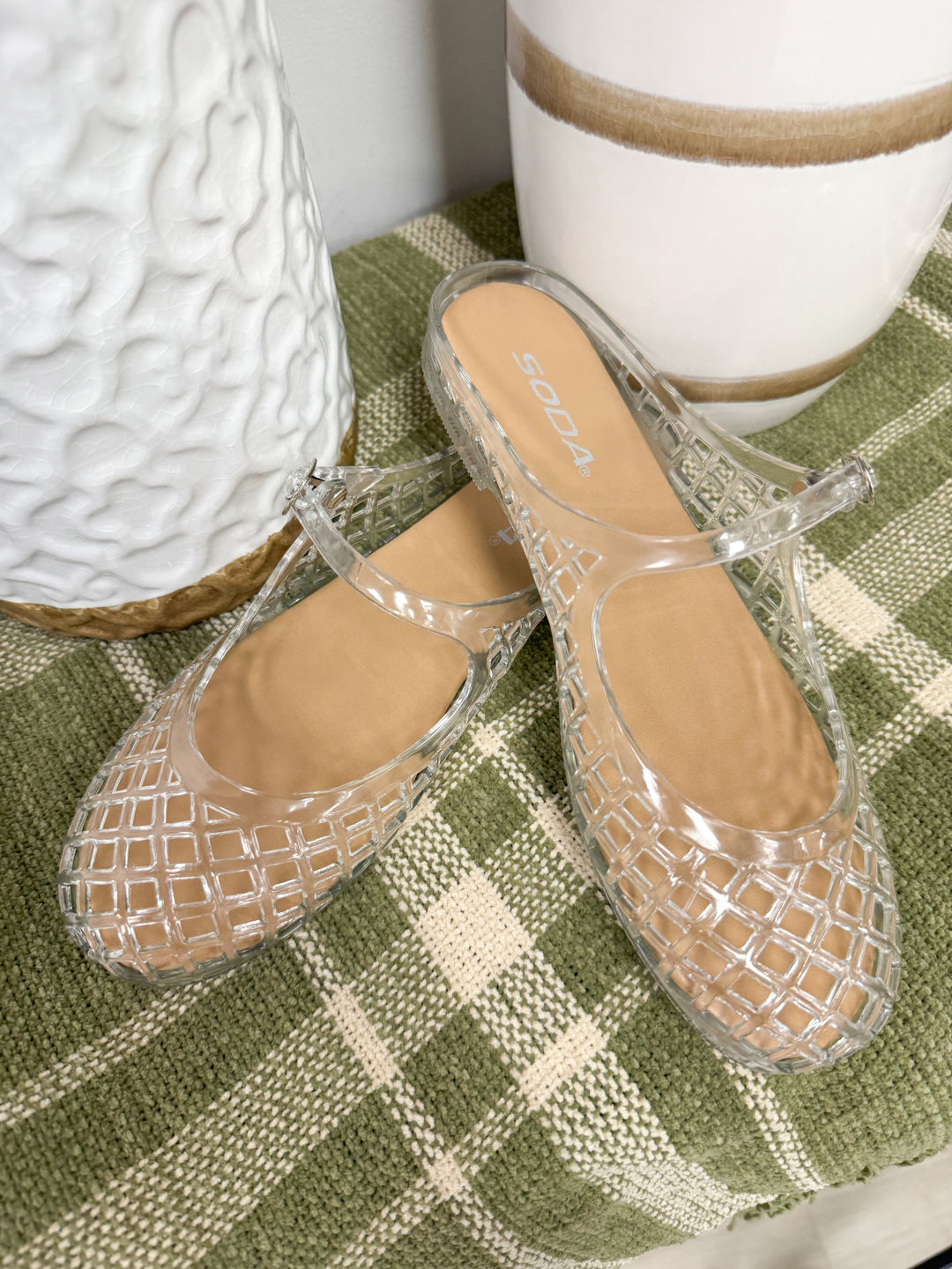 Soda - Slip On Jelly Flat "Clear"