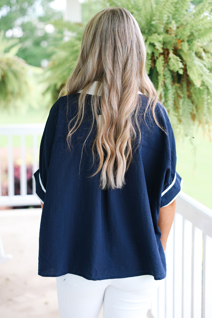 Carrie Top "Navy"