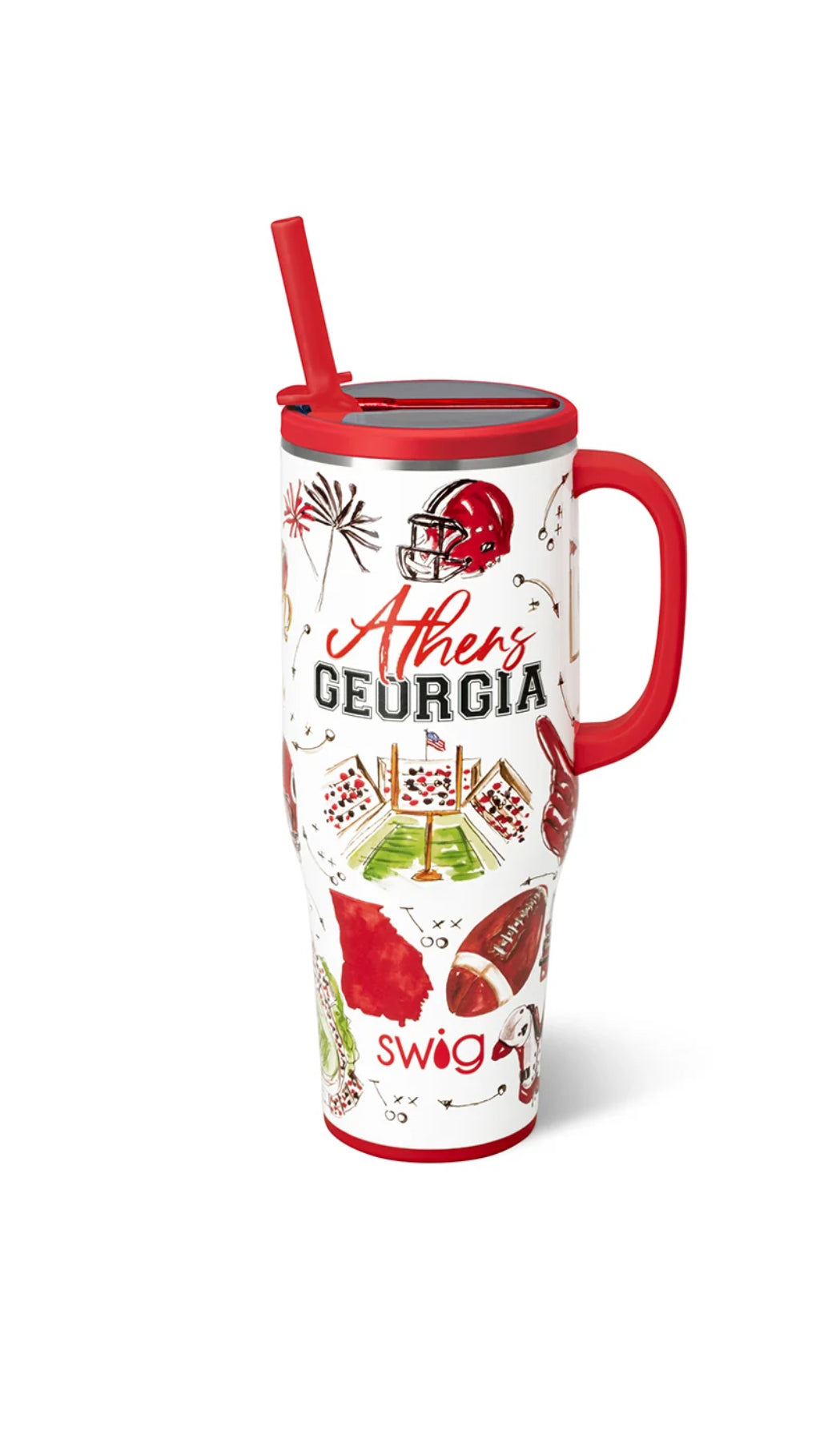 Swig -Tailgates in Athens Mega Mug 40oz