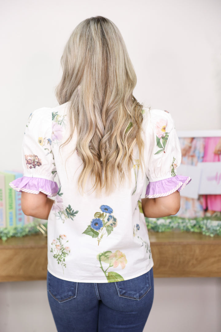 Lavender Botanical Top