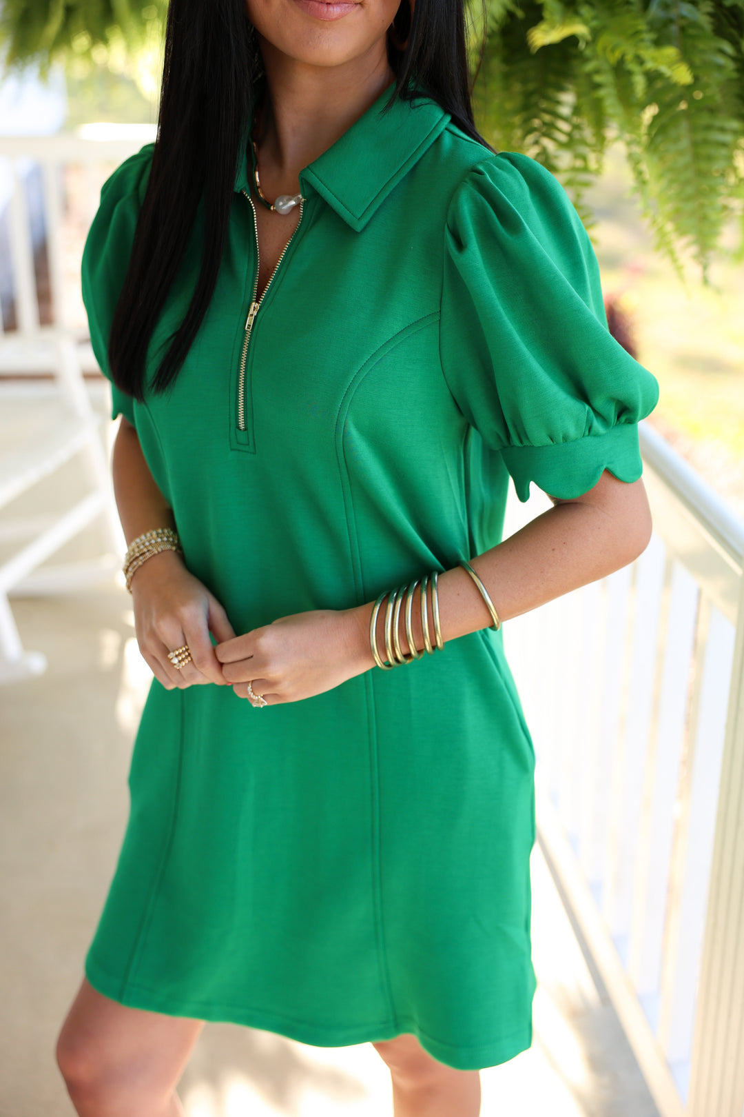 The Palm Breeze Dress "Green"