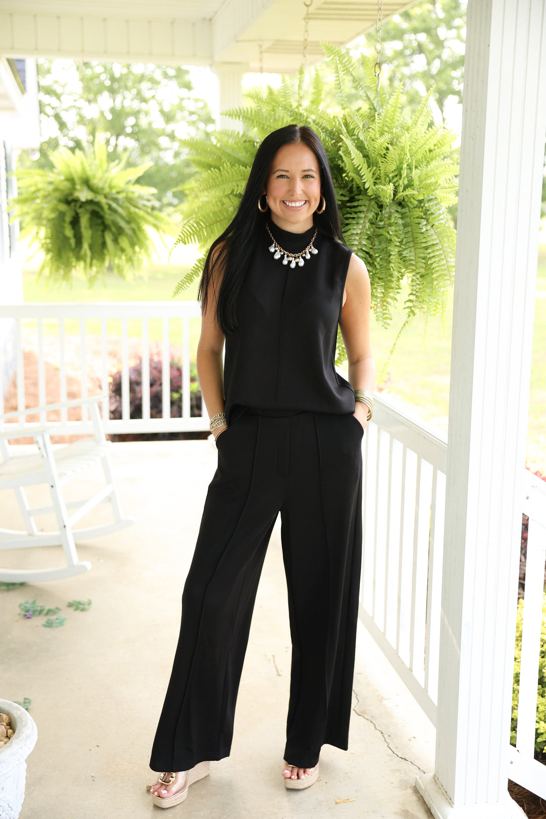 Midnight Muse Pants Set "Black"